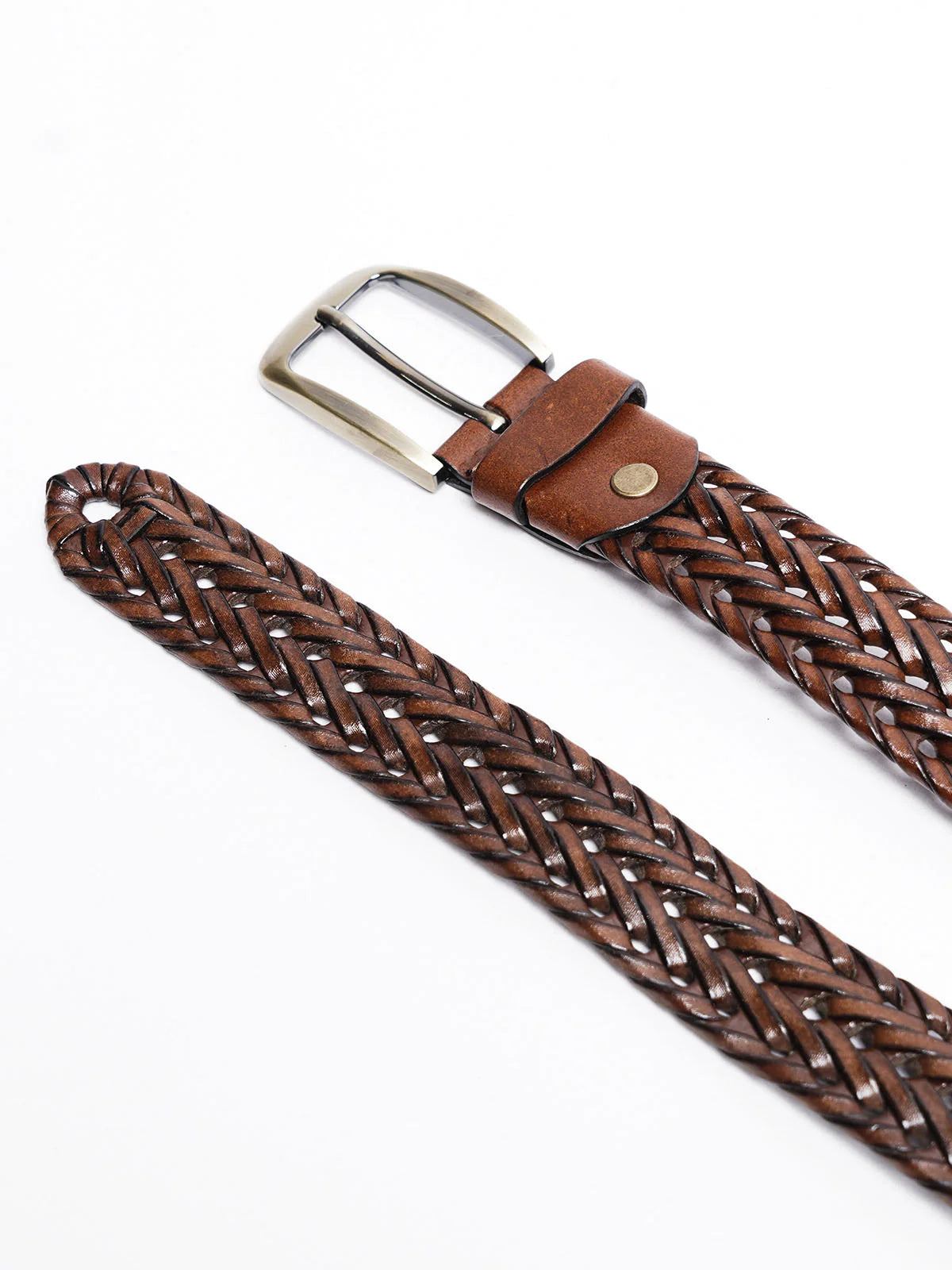Brown Premium Braided Belt ATB1003