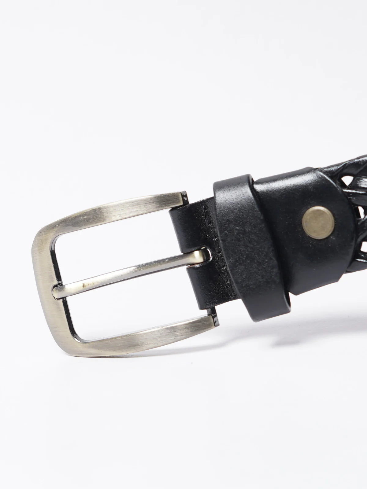 Black Premium Braided Belt ATB1001