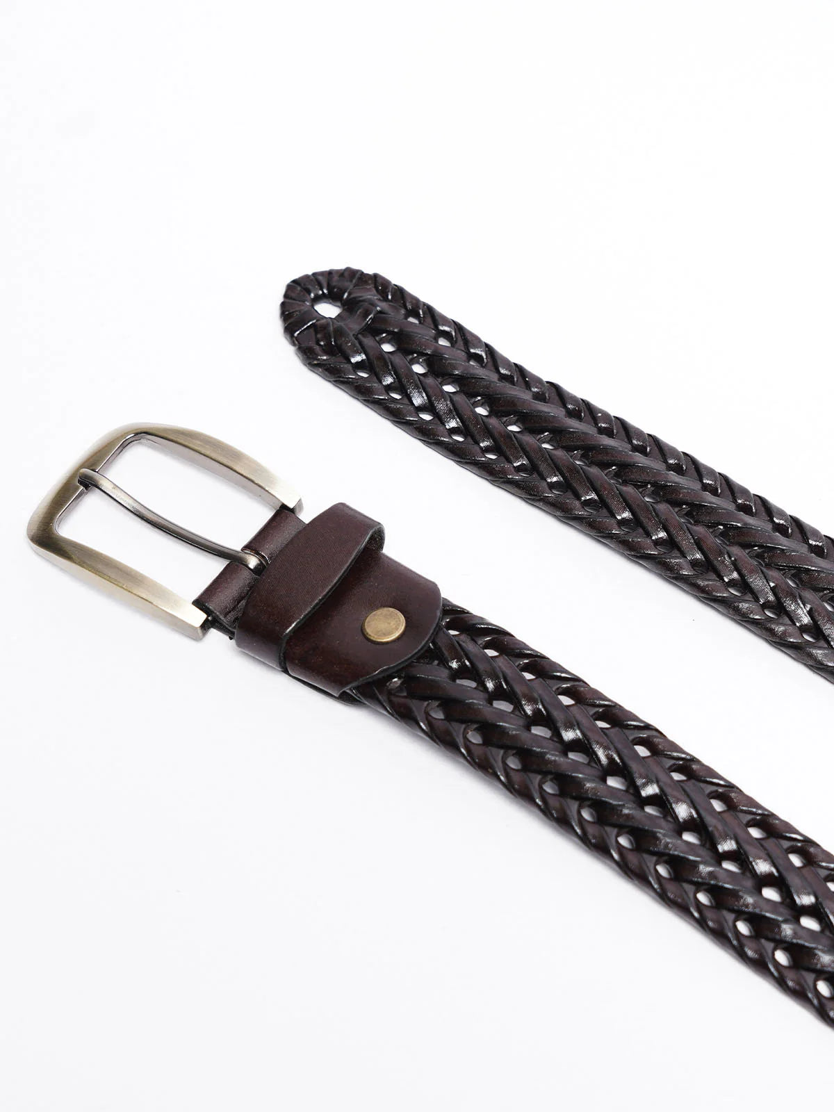 Maroon Premium Braided Belt ATB1002