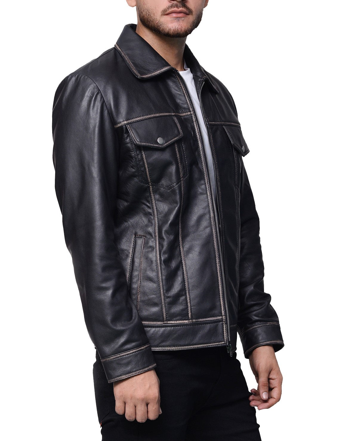 <img scr="Black-Genuine-Leather-Jacket-for-men.jpg" alt="Black Genuine Leather Jacket for Men"