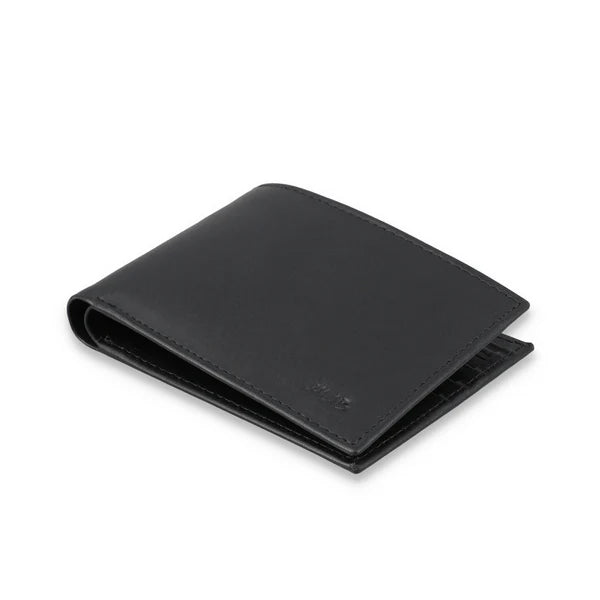 Leather Bi-fold Black Wallet ATW1005