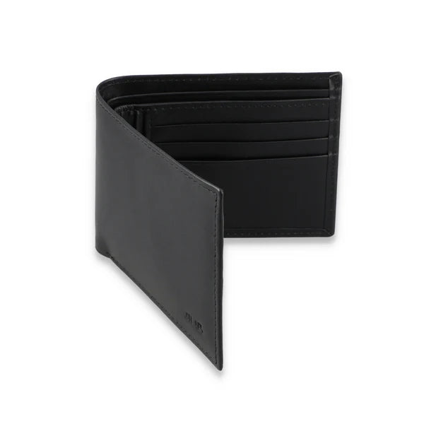 Leather Bi-fold Black Wallet ATW1005
