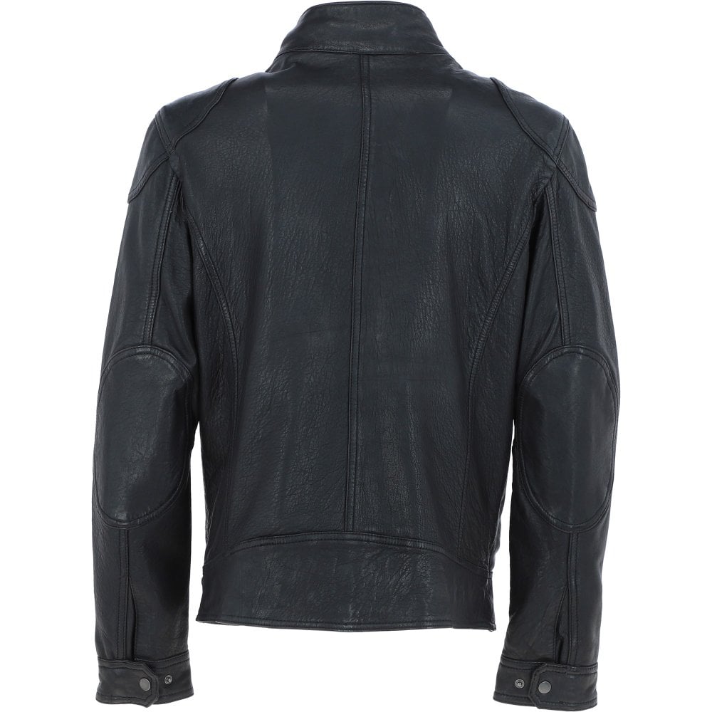 Black leather Jacket ATJ1003
