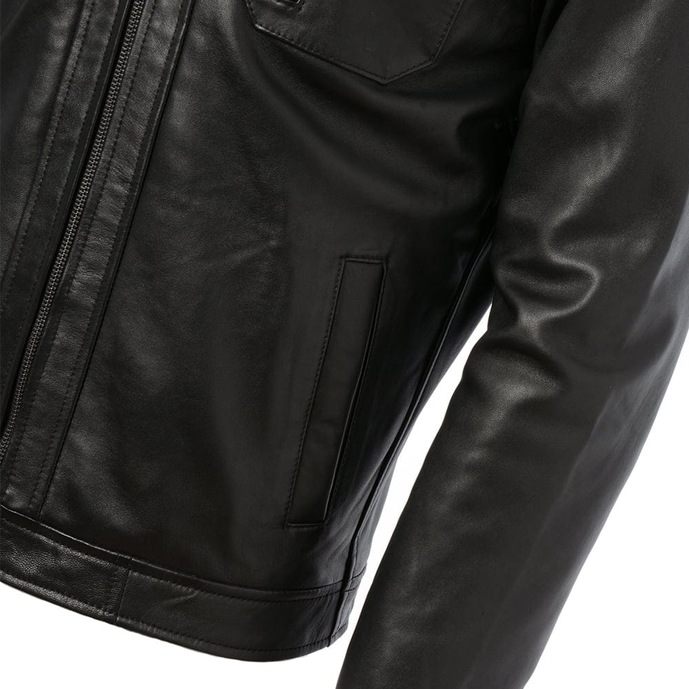 Black leather jacket ATJ1008