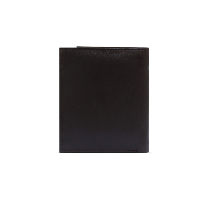 Leather vertical Bi-fold Brown Wallet ATW1004
