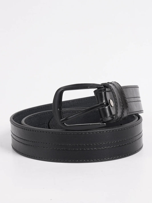 Black Leather belt ATB1008