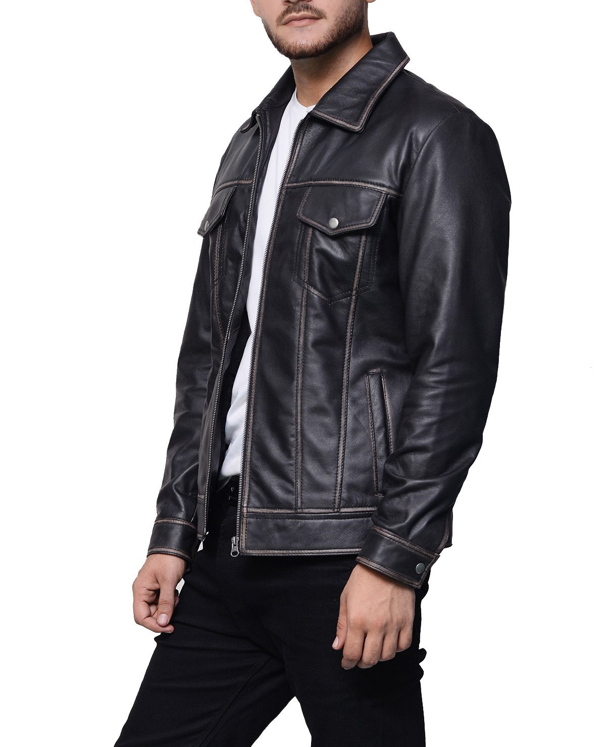 <img scr="Black-Genuine-Leather-Jacket-for-men.jpg" alt="Black Genuine Leather Jacket for Men"