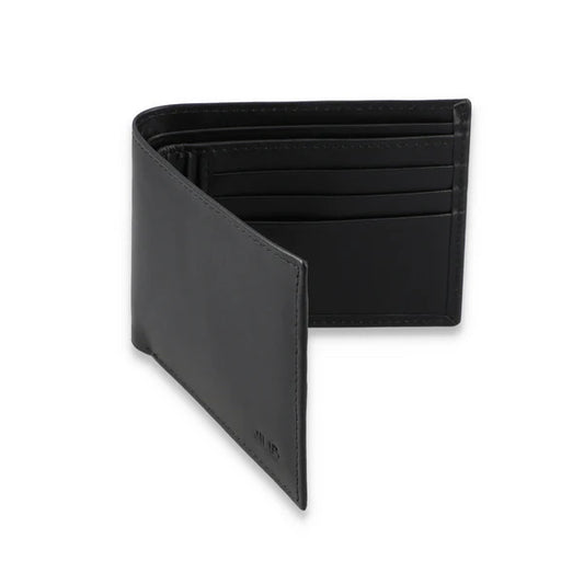 Leather Bi-fold Black Wallet ATW1005