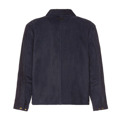 Suede Leather Jacket Black