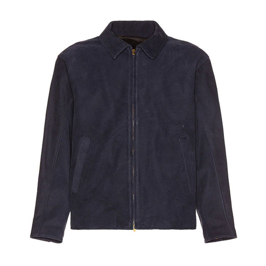 Suede Leather Jacket Black