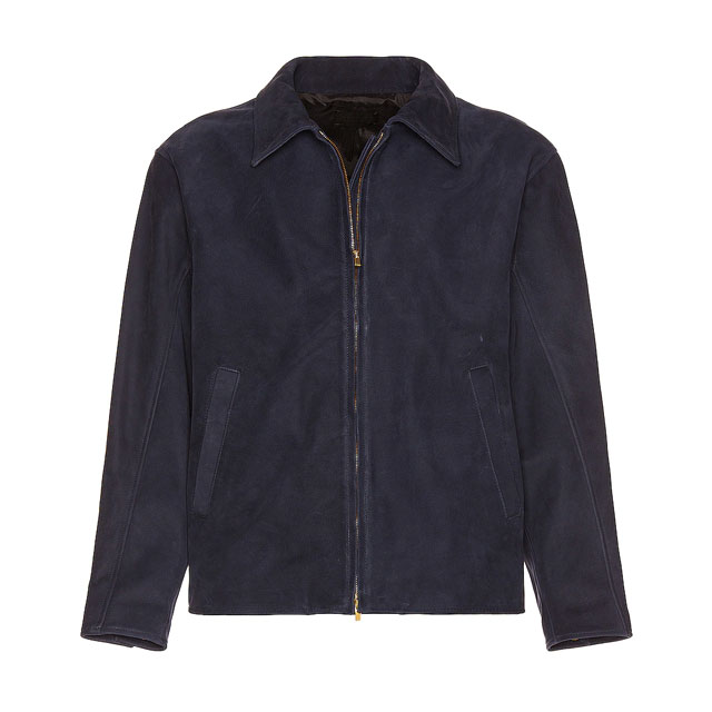 Suede Leather Jacket Black