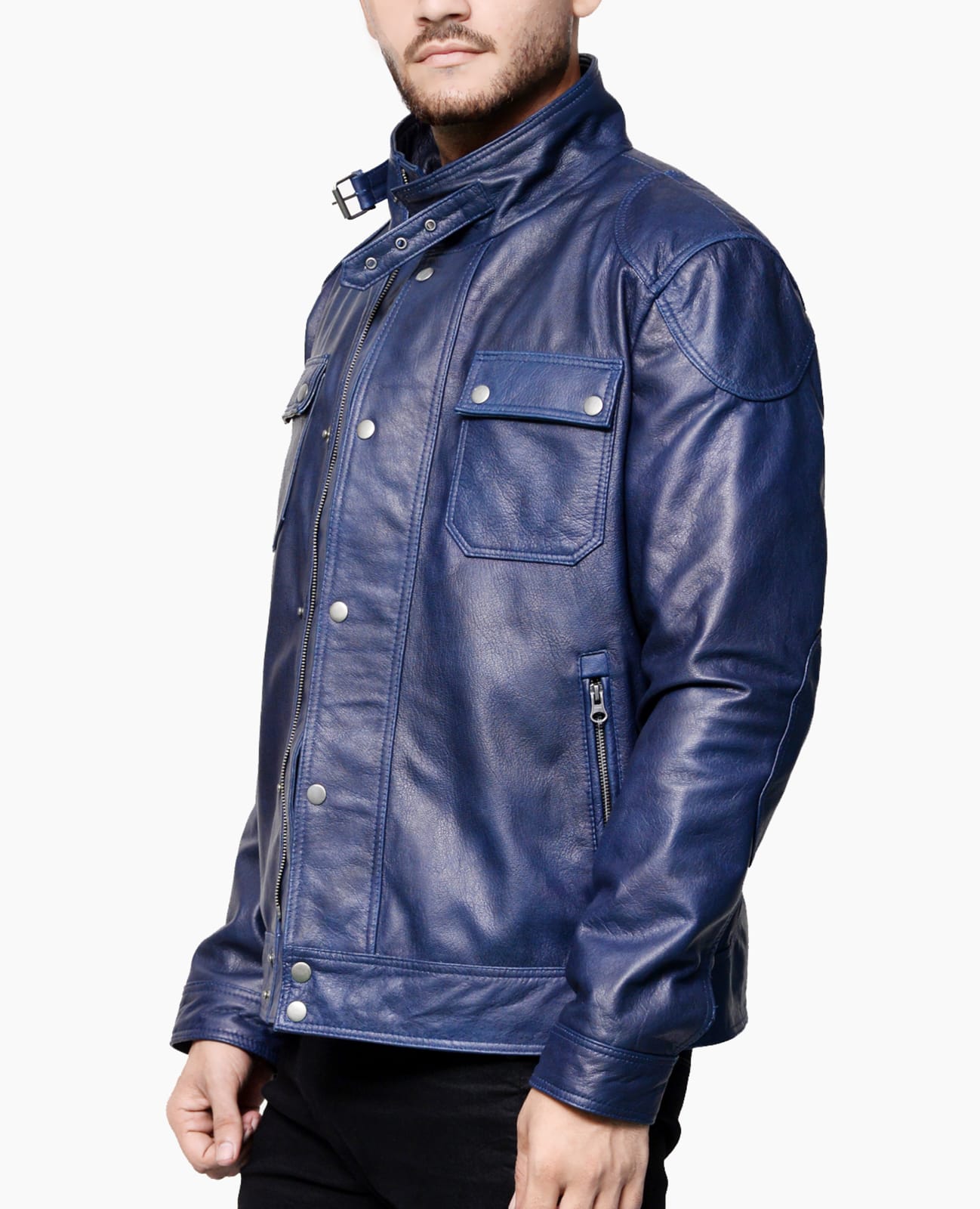 <img scr="Navy-Blue-Leather-Jacket-for-men.jpg" alt="Navy Blue Leather Jacket for Men"