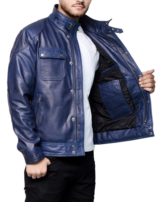 <img scr="Navy-Blue-Leather-Jacket-for-men.jpg" alt="Navy Blue Leather Jacket for Men"