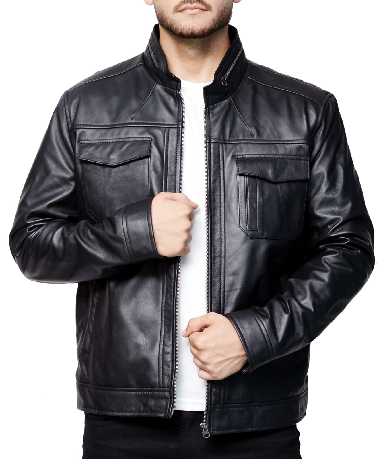 <img scr="Black-Leather-stylish-Jacket-for-men.jpg" alt="Black Leather stylish Jacket for Men"
