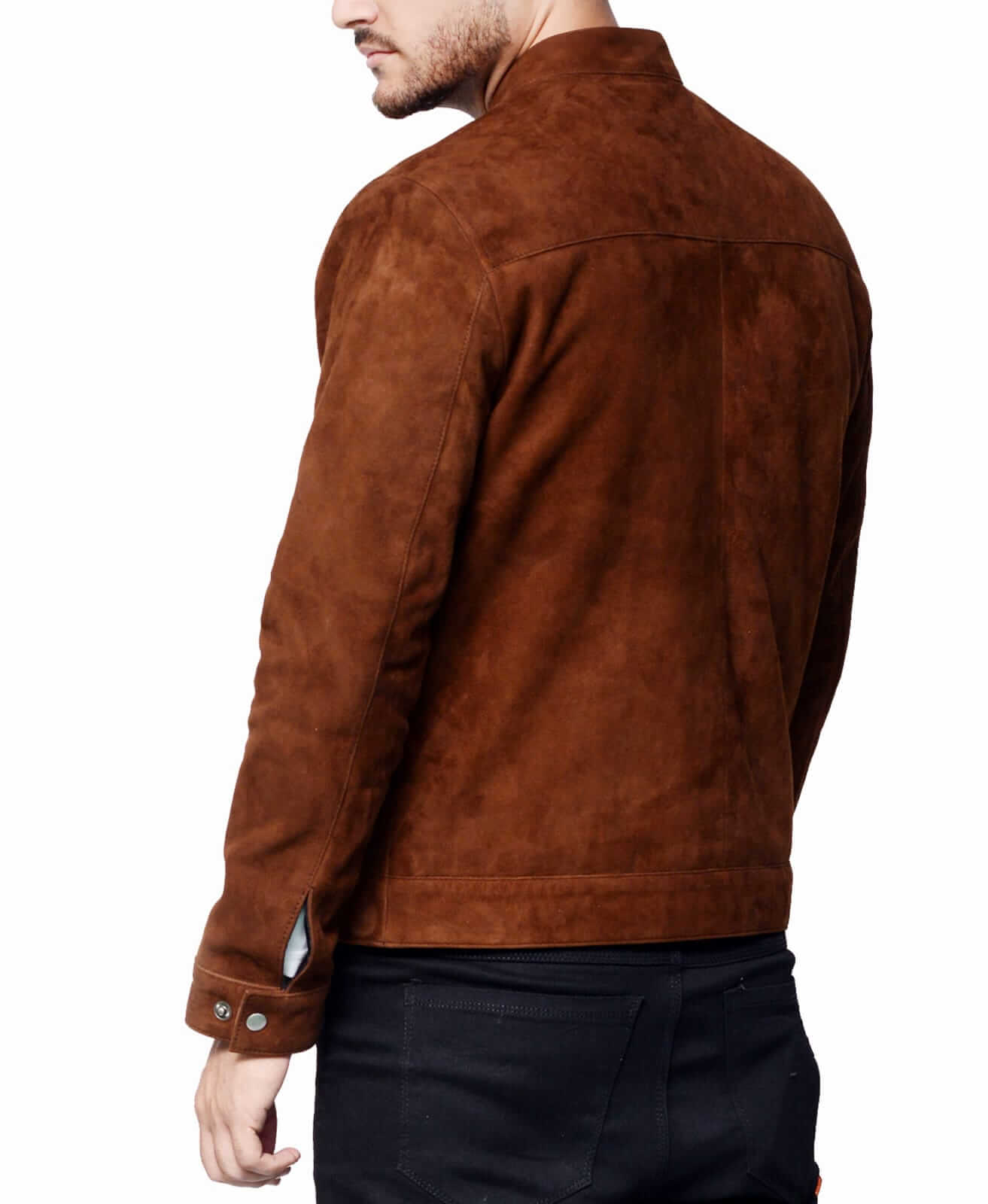 <img scr="Dark-Brown-Suede-Leather-Jacket-for-men.jpg" alt="Dark-Brown Suede Leather Jacket for Men"