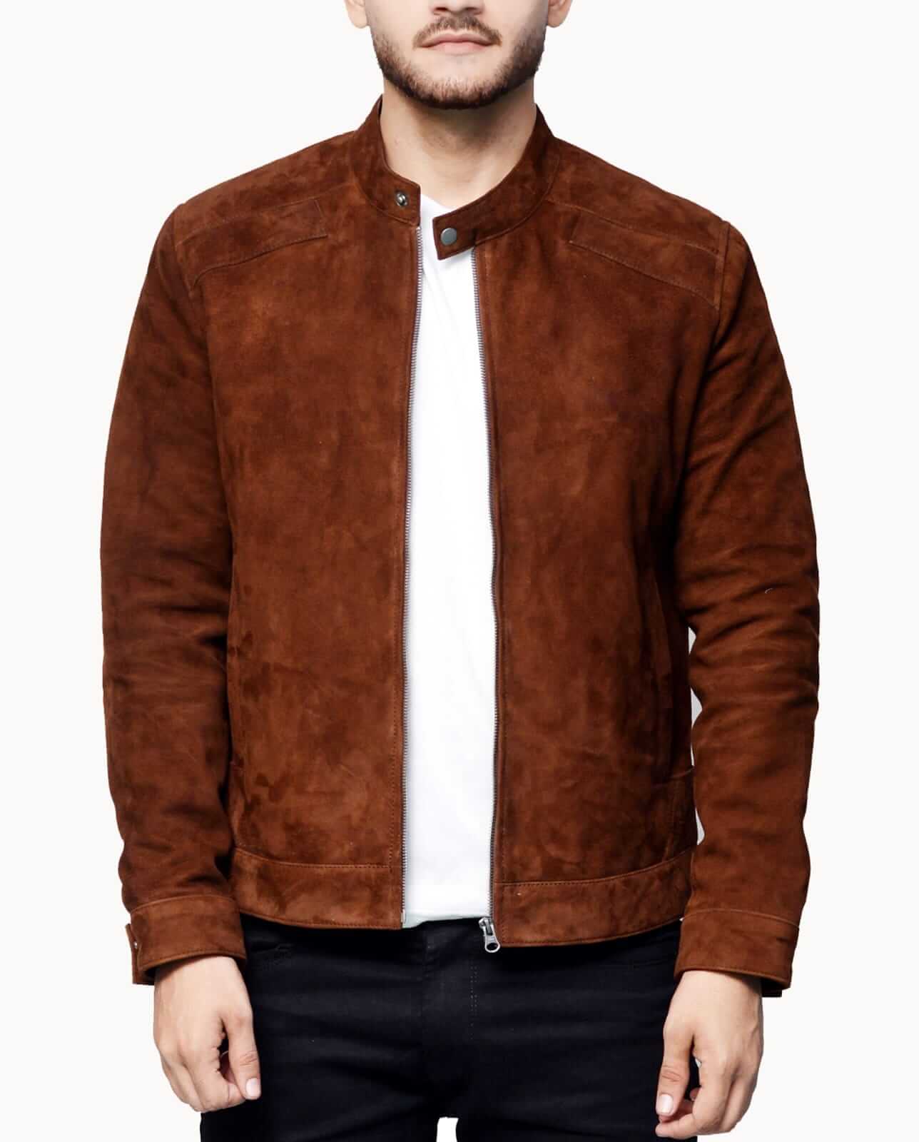 <img scr="Dark-Brown-Suede-Leather-Jacket-for-men.jpg" alt="Dark-Brown Suede Leather Jacket for Men"