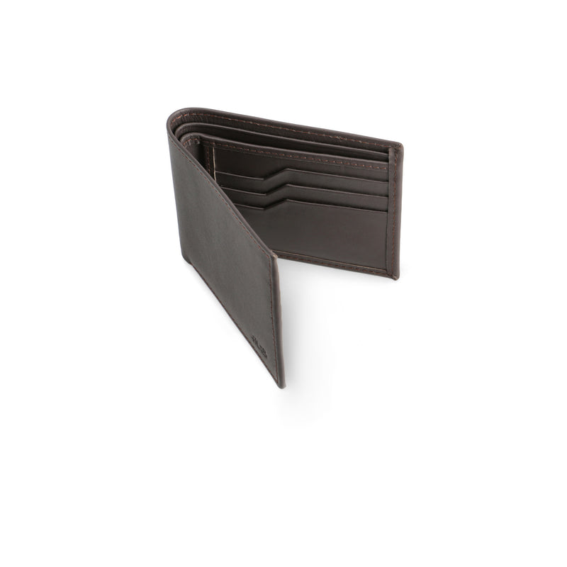 Leather Bi-fold Brown Wallet ATW1001