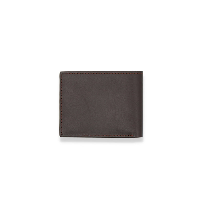 Leather Bi-fold Brown Wallet ATW1001